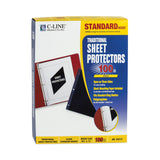 C-Line® Traditional Polypropylene Sheet Protectors, Standard Weight, 11 x 8.5, 100/Box (CLI03213) 1 Case of 100