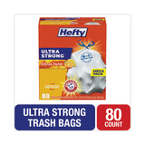 Hefty® Ultra Strong Scented Tall White Kitchen Bags, 13 gal, 0.9 mil, 23.75" x 24.88", White, 80/Box (PCTE88354) Box of 80