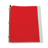 C-Line® Two-Pocket Heavyweight Poly Portfolio Folder, 3-Hole Punch, 11 x 8.5, Red, 25/Box (CLI32934) Box of 25