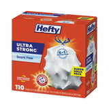 Hefty® Ultra Strong Tall Kitchen and Trash Bags, 13 gal, 0.9 mil, 23.75" x 24.88", White, 110/Box (PCTE88368) Box of 110