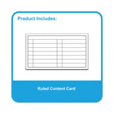 C-Line® Index Card Case, Holds 200 4 x 6 Cards, 6.38 x 1.88 x 4.63, Polypropylene, Assorted Colors (CLI58046)