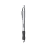 Paper Mate® Profile Metal Ballpoint Pen, Retractable, Medium 1 mm, Black Ink, Silver Barrel, Dozen (PAP2130514) Dozen