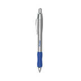 Paper Mate® Profile Metal Ballpoint Pen, Retractable, Medium 1 mm, Blue Ink, Silver Barrel, Dozen (PAP2130518) Dozen