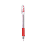 Pilot® EasyTouch Ballpoint Pen, Stick, Fine 0.7 mm, Red Ink, Clear/Red Barrel, Dozen (PIL32003) Box of 12