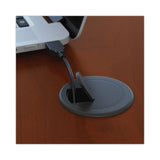 Bush® Series C Collection Bow Front Desk, 71.13" x 36.13" x 29.88", Hansen Cherry/Graphite Gray (BSHWC24446) Each