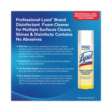 Professional LYSOL® Brand Disinfectant Foam Cleaner, 24 oz Aerosol Spray, 12/Carton (RAC02775CT) Case of 12