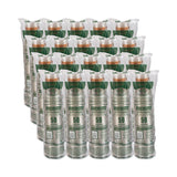 Dart® Bare Eco-Forward RPET Cold Cups, 12 oz to 14 oz, Leaf Design, Clear, Squat, 50/Pack, 20 Packs/Carton (DCCRTP12BARECT) Case of 1000
