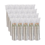 Dart® Bare Eco-Forward RPET Cold Cups, 9 oz, Leaf Design, Clear/Green/Orange, 1,000/Carton (DCCRTP9RBARE) Case of 1000