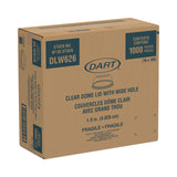 Dart® Open-Top Dome Lid, Fits 16 oz to 24 oz Plastic Cups, Clear, 1.9" Dia Hole, 1,000/Carton (DCCDLW626) Case of 1000