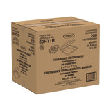 Dart® Foam Hinged Lid Containers, 8 x 8 x 2.25, White, 200/Carton (DCC80HT1R) Case of 200
