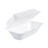 Dart® Foam Hinged Lid Container, Hoagie Container with Removable Lid, 5.3 x 9.8 x 3.3, White, 125/Bag, 4 Bags/Carton (DCC99HT1R) Case of 500