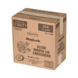 Dart® StayLock Clear Hinged Lid Containers, 5.4 x 9 x 3.5, Clear, Plastic, 250/Carton (DCCC35UT1) Case of 250