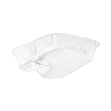 Dart® ClearPac Large Nacho Tray, 2-Compartments, 3.3 oz, 6.2 x 6.2 x 1.6, Clear, Plastic, 500/Carton (DCCC68NT2) Case of 500