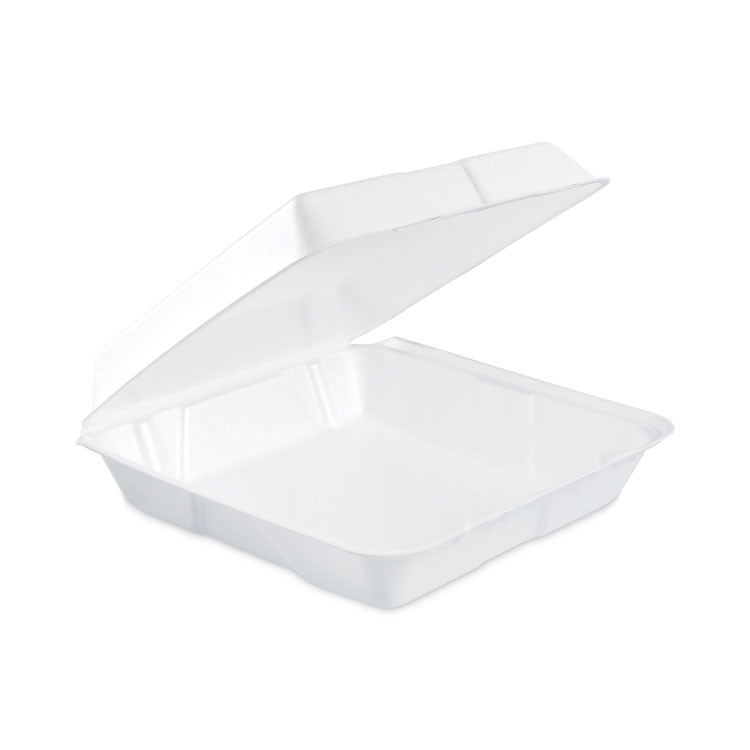 Dart® Foam Hinged Lid Containers, 9.25 x 9.5 x 3, 200/Carton (DCC95HT1R)