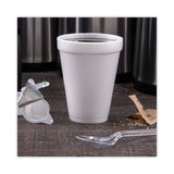 Dart® Foam Drink Cups, 12 oz, White, 25/Pack (DCC12J12BG) Pack of 25