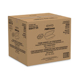 Dart® Foam Hinged Lid Container, Hoagie Container with Removable Lid, 5.3 x 9.8 x 3.3, White, 125/Bag, 4 Bags/Carton (DCC99HT1R) Case of 500