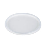 Dart® Plastic Lids for Foam Containers, Flat, Vented, Fits 24-32 oz, Translucent, 100/Pack, 5 Packs/Carton (DCC48JL) Case of 500
