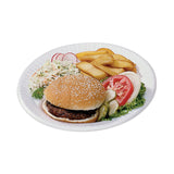 Dart® Quiet Classic Laminated Foam Dinnerware Plate, 9" dia, White, 125/Pack (DCC9PWQRPK) Pack of 125