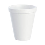 Dart® Foam Drink Cups, 12 oz, White, 1,000/Carton (DCC12J16) Case of 1000