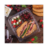 Dart® ClearSeal Hinged-Lid Plastic Containers, 3-Compartment, 9.4 x 8.9 x 3, Plastic, 100/Bag, 2 Bags/Carton (DCCC95PST3) Case of 100