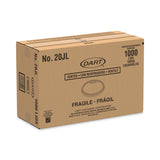 Dart® Plastic Lids for Foam Cups, Bowls and Containers, Flat, Vented, Fits 6-32 oz, Translucent, 100/Pack, 10 Packs/Carton (DCC20JL) Case of 1000