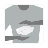 Dart® ClearPac Large Nacho Tray, 2-Compartments, 3.3 oz, 6.2 x 6.2 x 1.6, Clear, Plastic, 500/Carton (DCCC68NT2) Case of 500