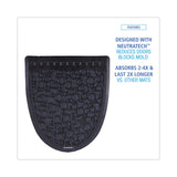 Boardwalk® Urinal Mat 2.0, Rubber, 17.5 x 20, Black/Black, 6/Carton (BWKUMBB) Case of 6