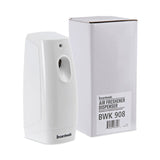 Boardwalk® Classic Metered Air Freshener Dispenser, 4" x 3" x 9.5", White (BWK908) Each