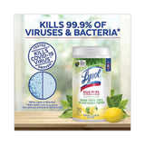 LYSOL® Brand Disinfecting Wipes II Fresh Citrus, 1-Ply, 7 x 7.25, White, 70 Wipes/Canister, 6 Canisters/Carton (RAC49128CT) Case of 6