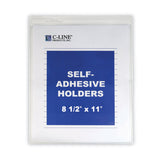 C-Line® Self-Adhesive Shop Ticket Holders, Super Heavy, 15 Sheets, 8.5 x 11, 50/Box (CLI70911) Each