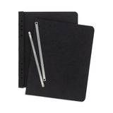 ACCO Pressboard Report Cover with Tyvek Reinforced Hinge, Two-Piece Prong Fastener, 3" Capacity, 8.5 x 11, Black/Black (ACC25971) 1 Pack of 1