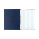 ACCO PRESSTEX Covers with Storage Hooks, 2 Posts, 6" Capacity, 14.88 x 11, Dark Blue (ACC54073) Each