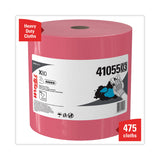 WypAll® Power Clean X80 Heavy Duty Cloths, Jumbo Roll, 12.4 x 12.2, Red, 475 Wipers/Roll (KCC41055) Roll of 425