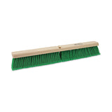 Boardwalk® Floor Broom Head, 3" Green Flagged Recycled PET Plastic Bristles, 24" Brush (BWK20724) Each