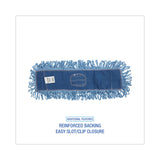Boardwalk® Mop Head, Dust, Looped-End, Cotton/Synthetic Fibers, 24 x 5, Blue (BWK1124) Each