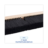 Boardwalk® Floor Brush Head, 3" Black Polypropylene Bristles, 24" Brush (BWK20624) Each