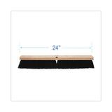 Boardwalk® Floor Brush Head, 3" Black Polypropylene Bristles, 24" Brush (BWK20624) Each