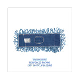 Boardwalk® Mop Head, Dust, Looped-End, Cotton/Synthetic Fibers, 18 x 5, Blue (BWK1118) Each