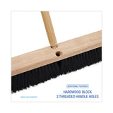 Boardwalk® Floor Brush Head, 3" Black Polypropylene Bristles, 24" Brush (BWK20624) Each