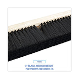 Boardwalk® Floor Brush Head, 3" Black Medium Weight Polypropylene Bristles, 18" Brush (BWK20618) Each