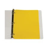 C-Line® Two-Pocket Heavyweight Poly Portfolio Folder, 3-Hole Punch, 11 x 8.5, Yellow, 25/Box (CLI33936BX) Box of 25