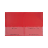 C-Line® Classroom Connector Folders, 11 x 8.5, Red, 25/Box (CLI32004) Box of 25