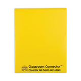C-Line® Classroom Connector Folders, 11 x 8.5, Yellow, 25/Box (CLI32006) Box of 25