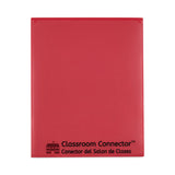 C-Line® Classroom Connector Folders, 11 x 8.5, Red, 25/Box (CLI32004) Box of 25