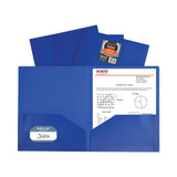 C-Line® Two-Pocket Heavyweight Poly Portfolio Folder, 11 x 8.5, Blue, 25/Box (CLI33955BX) Box of 25