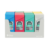 C-Line® Slider Pencil Case, 11.43 x 9.5 x 0.6, Sandy Gray, Seafoam Green, Seaside Blue, Sunset Red, Sunny Yellow, 24/Carton (CLI05600DS) Case of 24