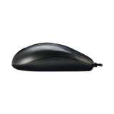 Adesso Three-Button Desktop Optical Scroll USB Mouse, USB 2.0, Left/Right Hand Use, Black (ADEHC3003US) Each