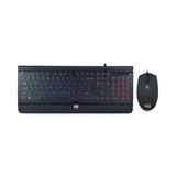 Adesso Backlit Gaming Keyboard and Mouse Combo, USB, Black (ADEAKB137CB) Each
