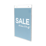 deflecto® Classic Image Wall-Mount Sign Holder, Portrait, 8.5 x 11, Clear (DEF68201) Each