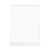 deflecto® Classic Image Double-Sided Sign Holder, 8.5 x 11 Insert, Clear (DEF69201) Each